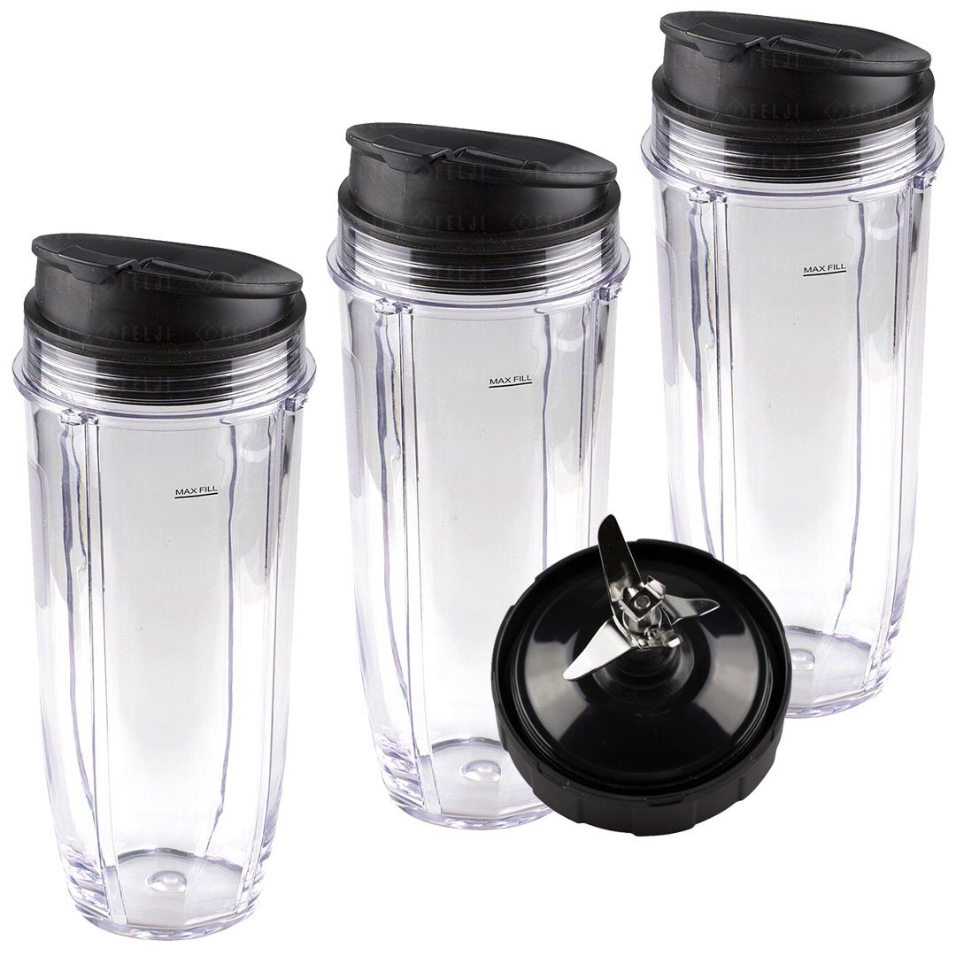 32Oz Replacement Blender Cups For Ninja With Sip & Seal Lids