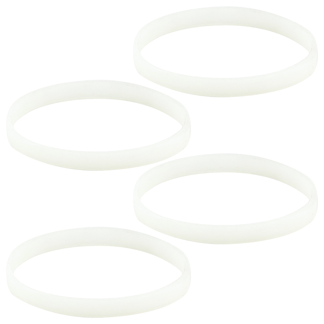  6 Packs Gaskets 3.22 Inch for Ninja Rubber Gasket Replacement  Parts Seal O-Ring White for Ninja Single Serve Blender Blade 6 Fin  Compatible with Nutri Ninja Professional 1100w BL660 1500 watt