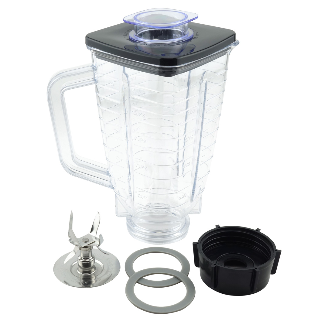 5 Cup Square Top Glass Blender Replacement Jar for Oster & Osterizer
