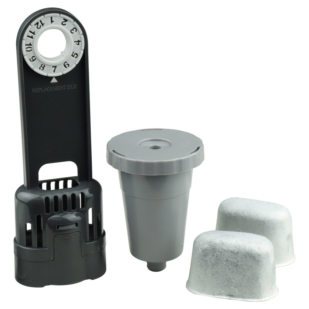 Water Filter Starter Kit and 1 Replacement Coffee Filter Set Compatible