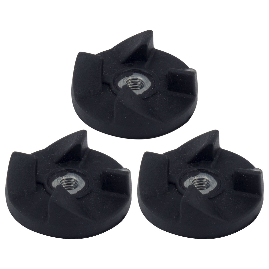 3 Plastic Gear Base + 2 Rubber Gear For Magic Bullet Replacement