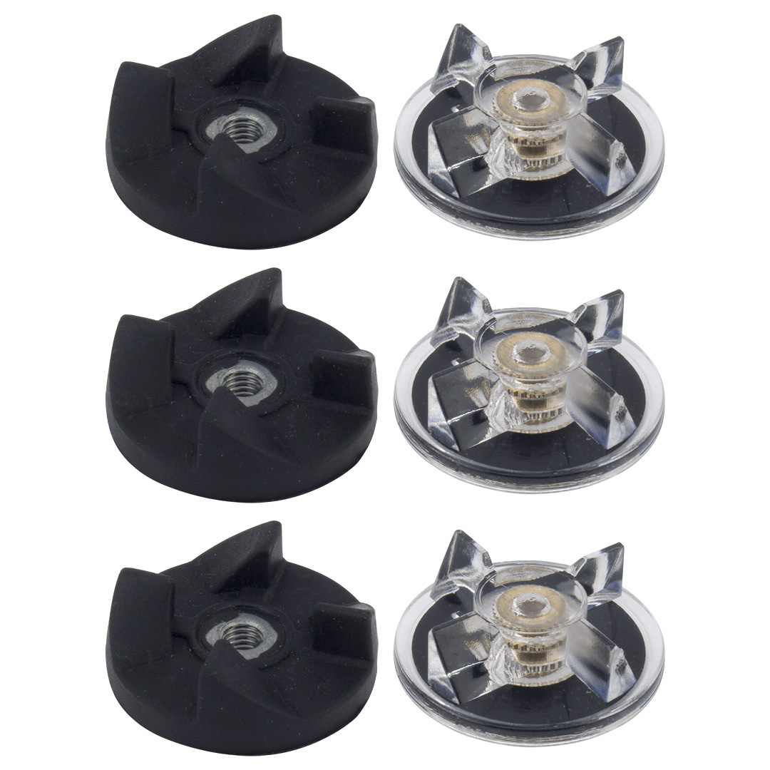 B Base Gear,Accessories of 6 Base Gear and Blade Gear Replacement Part for Magic Bulle Blender 250W