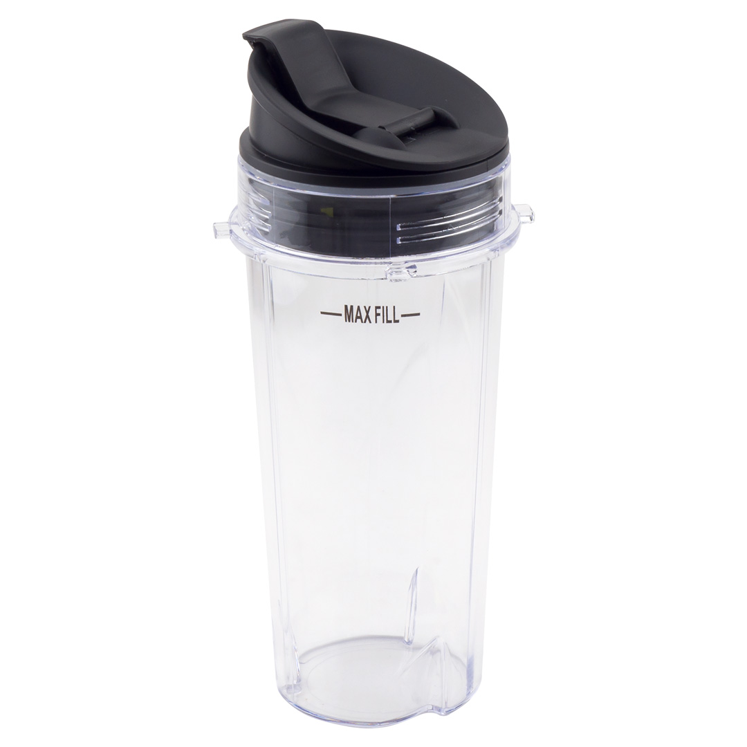 16 oz Cup with Sip & Seal Lid and Extractor Blade Replacement Parts 322KKU770 Compatible with Nutri Ninja BL770 BL771 BL772 BL773CO BL780