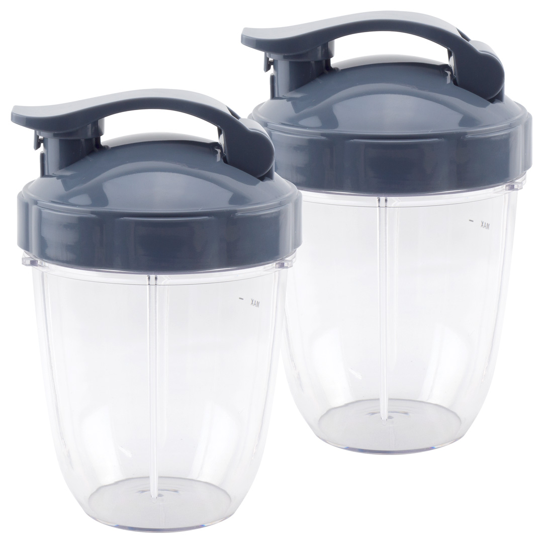 2 Pack 18 oz Short Cup with Flip Top To-Go Lid and Extractor Blade  Replacement Parts Compatible with NutriBullet Lean NB-203 1200W Blender -  BlenderPartsUSA