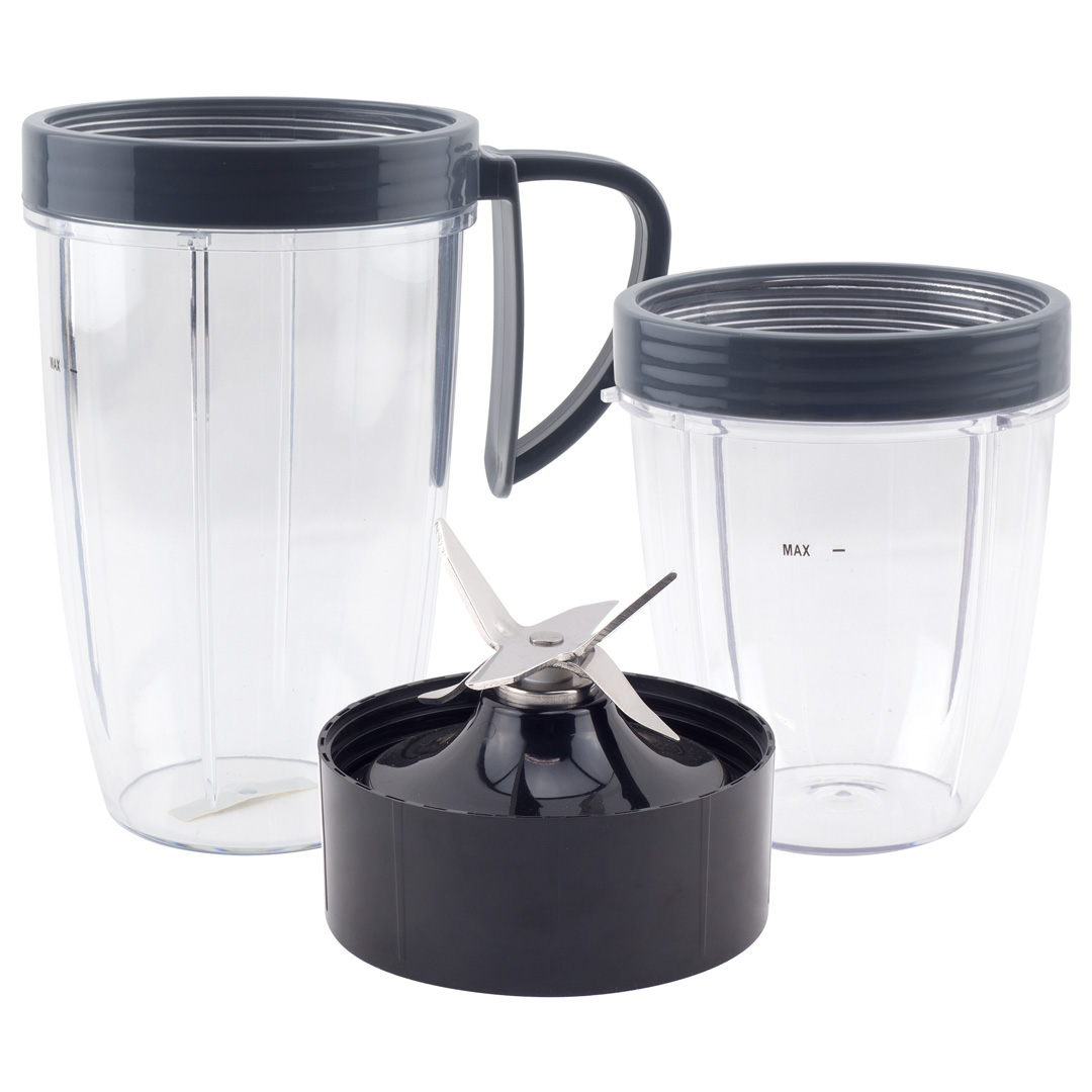 18oz Cup And Handled Lip Ring 24oz Cup FranzKitchen Nutribullet Cup & Blade Replacement 4 Pack Upgrade Includes Extractor Blade