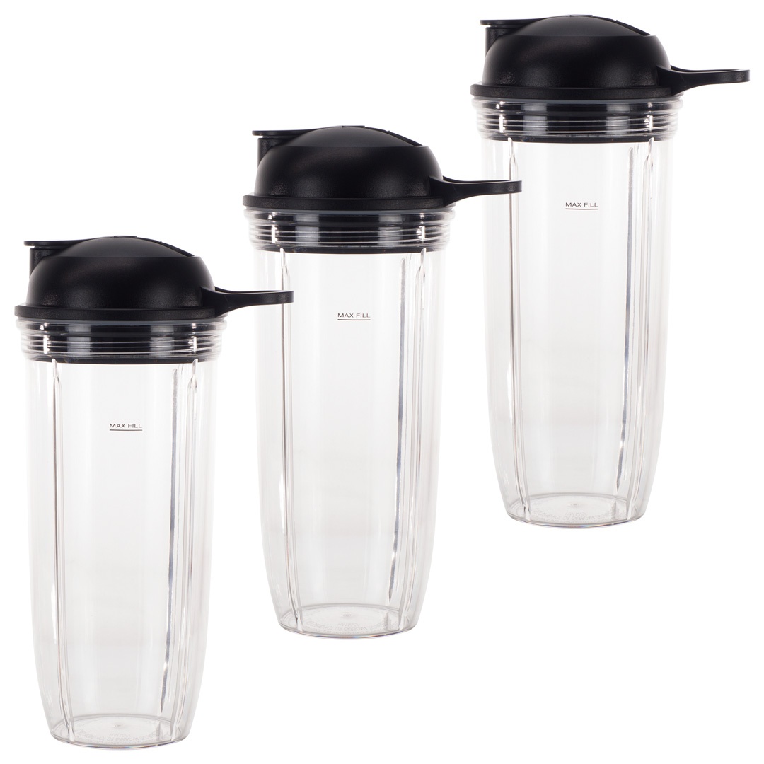 Generic iSH09-M608123mn Replacement personal jar 32oz cup and to go lid for  Nutribullet Select Blender 1200/NutriBullet PRO 1000