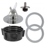 Ice Crusher Blender Blade 4961, Jar Bottom Cap 4902, Coupling and 2 Gaskets Replacement Part Compatible with Oster & Osterizer