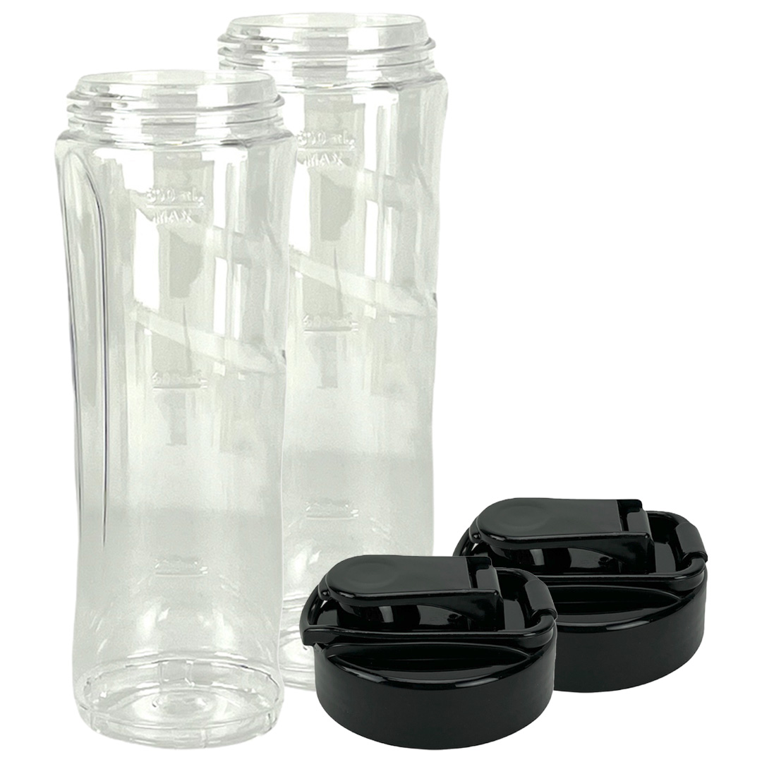 2 Pack 24 oz Smoothie Cup with To-Go Lid Replacement Part Compatible with Oster Pro 1200 Blender