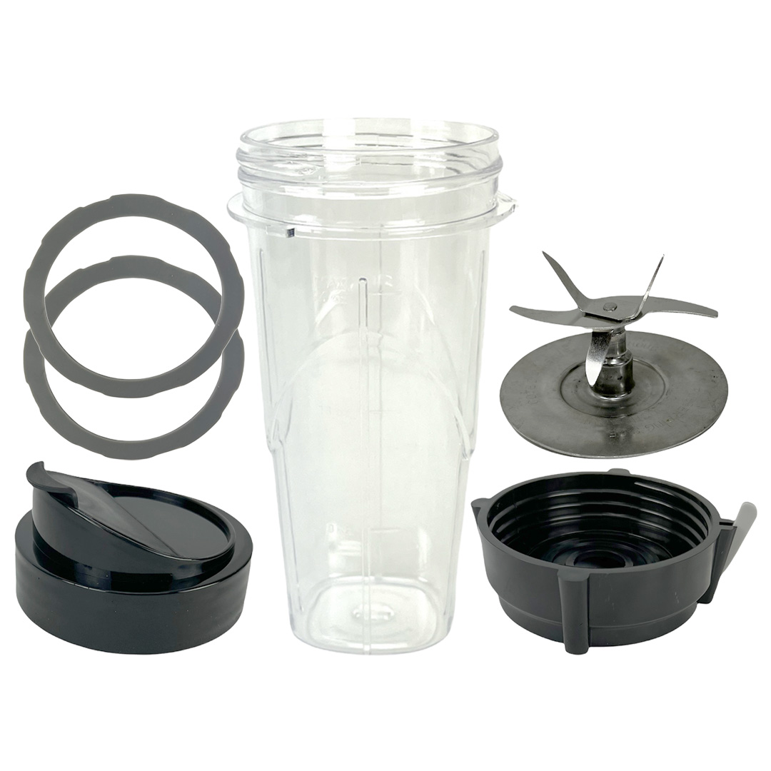 spejl mindre melodi 24 oz Cup with Lid, Stainless Steel Blade, Jar Bottom Cap and 2 Gaskets  Replacement Parts Compatible with Oster Pro 1200 Blender - BlenderPartsUSA